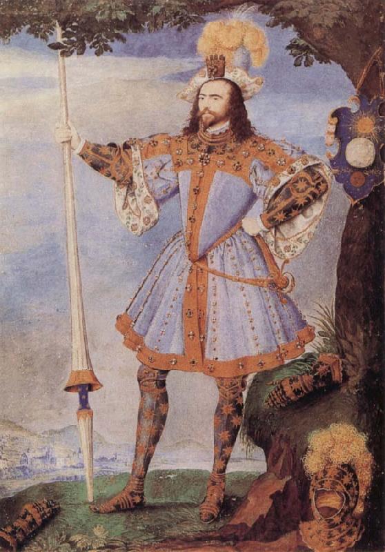 Nicholas Hilliard Portrait of George Clifford Earl of Cumberland Spain oil painting art
